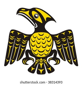 Mythological image eagle Vector