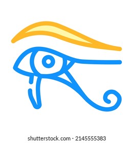 mythology of egypt color icon vector. mythology of egypt sign. isolated symbol illustration