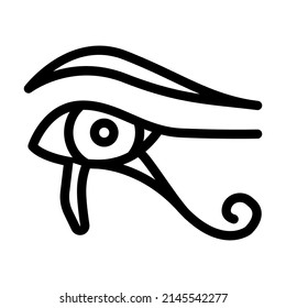 mythology of egypt line icon vector. mythology of egypt sign. isolated contour symbol black illustration