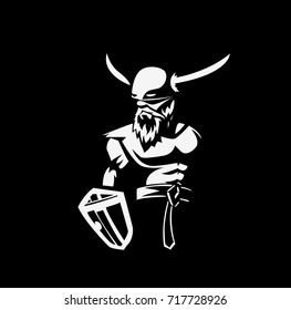 Mythology God holding his thunder hammer