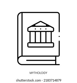 mythology icon. Linear style sign isolated on white background. Vector illustration
