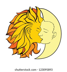 mythology kiss sun and moon