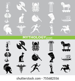 Mythology set vector