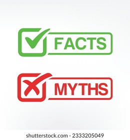 Myths facts. Facts, great design for any purposes