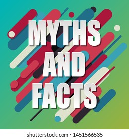 "Myths and Facts" text on colorful background