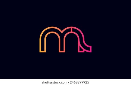 MZ Creative And Modern MZ Logo. Initial Letter MZ Logo Design on Black Background.