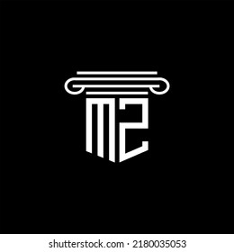 MZ letter logo creative design with vector graphic