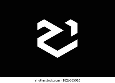 MZ letter logo design on luxury background. ZM monogram initials letter logo concept. MZ icon design. ZM elegant and Professional white color letter icon design on black background. M Z ZM MZ