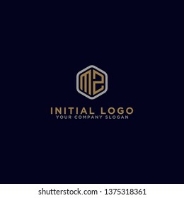 MZ letters Initial / Monogram icons. - Vector inspiration logo design - Vector