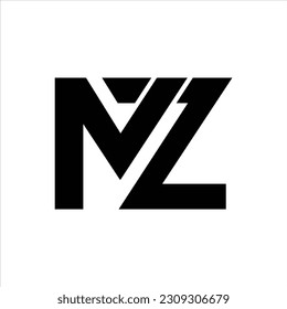 Mz logo, Vector, Initial modern, Symbols icon eps.10