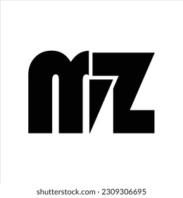 Mz logo, Vector, Initial modern, Symbols icon eps.10