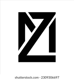 Mz logo, Vector, Initial modern, Symbols icon eps.10