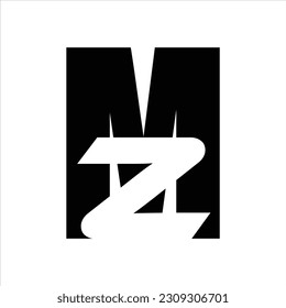 Mz logo, Vector, Initial modern, Symbols icon eps.10