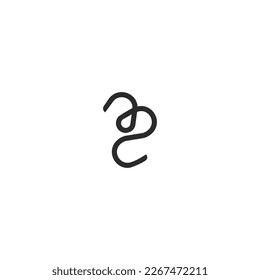 MZ, ZM, Abstract initial monogram letter alphabet logo design