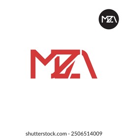MZA-Logo-Buchstabe Monogramm-Design
