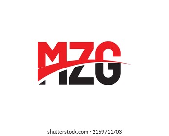 MZG Letter Initial Logo Design Vector Illustration