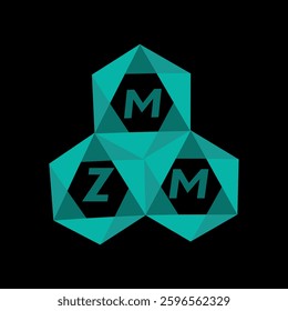 MZM creative minimalist letter logo. MZM unique vector initials alphabet letter logo design
