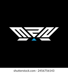 MZN letter logo vector design, MZN simple and modern logo. MZN luxurious alphabet design  