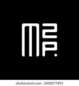 Diseño vectorial del logotipo de la letra MZP, logotipo sencillo y moderno de MZP. Diseño lujoso del alfabeto MZP  