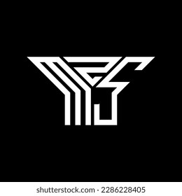 Diseño creativo del logo de la carta MZS con gráfico vectorial, logotipo sencillo y moderno de MZS.