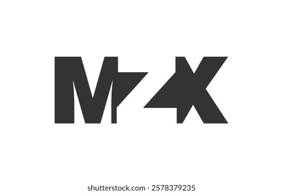 MZX logo design. Initial letter M Z X bold font style for tech startups, consulting, corporate branding. Creative company name, headlines typography identity, trendy logotype. Vector illustration.
