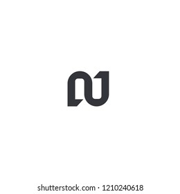 n 1 letter logo icon designs vector