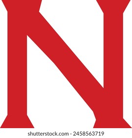 n, abc, creativo, mayúscula, texto 