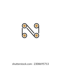 N Y N Resumen Diseño inicial del logotipo del alfabeto en monograma