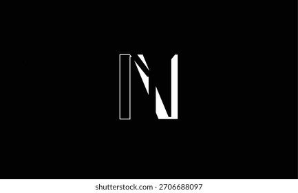 N ABSTRACT LETTER LOGO MONOGRAM