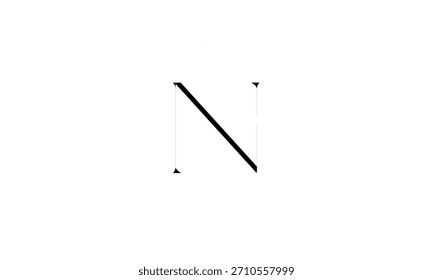 N ABSTRACT LETTER LOGO MONOGRAM