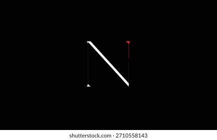 N MONOGRAMA DE LOGOTIPO DE LETRA ABSTRACTAS