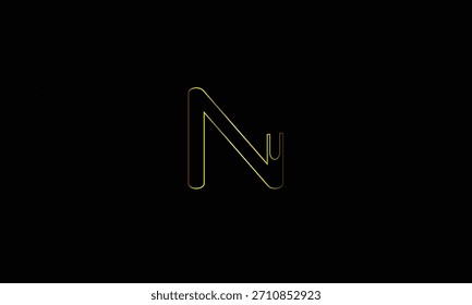 N MONOGRAMA DE LOGOTIPO DE LETRA ABSTRACTAS