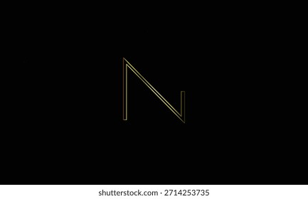 N MONOGRAMA DE LOGOTIPO DE LETRA ABSTRACTAS