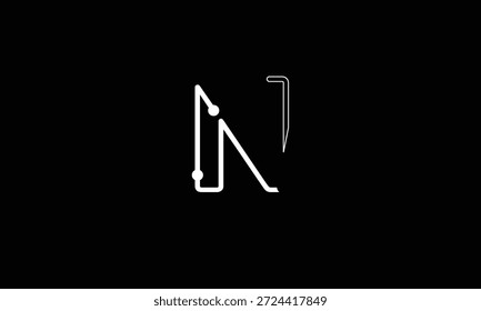 N LETRA ABSTRATA LOGOTIPO MONOGRAMA