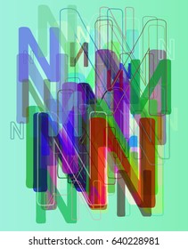 N Alphabet design pattern