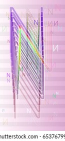 N Alphabet icon design