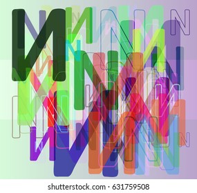 N Alphabet idea pattern