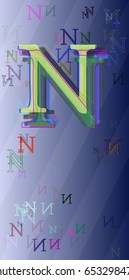 N Alphabet idea pattern