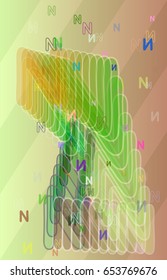 N Alphabet idea texture