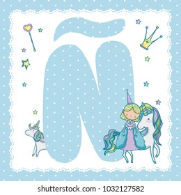 N alphabet letter for kids