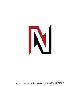 N alphabet letter logo icon design vector