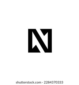 N alphabet letter logo icon design vector