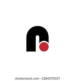 N alphabet letter logo icon design vector