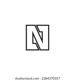 N alphabet letter logo icon design vector