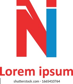 N Alphabet Logo Vector Design