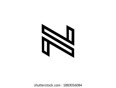 N alphabet logo vector design