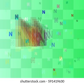 N Alphabet pattern idea