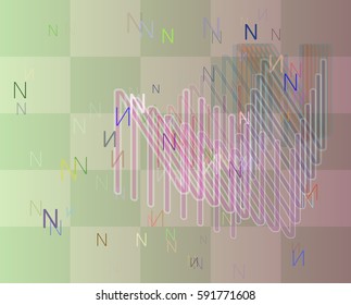 N Alphabet template icon
