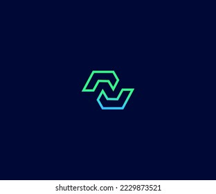 N, AN, NA Letter Logo Vector Template Abstract Monogram Symbol. Usable for Business sport, technology, fashion, digital And future creative logo