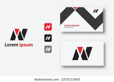 N, AN, NA, NV, VN, NAV, NVA, ANV, AVN, NAV, NAV , AV, VA Plantilla de vectores con logotipo de letra VA Símbolo de monograma abstracto. Usable para el deporte de negocios, la tecnología, la moda, el logotipo digital y creativo futuro